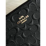 COACH Women's Black Signature Zip Wallet F53834 | Watches Prime COACH Women's Black Signature Zip Wallet F53834 | Watches Prime