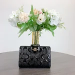 COACH Women's Signature Patent Wallet CV414 | Watches Prime COACH Women's Signature Patent Wallet CV414 | Watches Prime