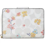 COACH Signature Khaki White Medium Wallet C8741 | Watches Prime COACH Signature Khaki White Medium Wallet C8741 | Watches Prime