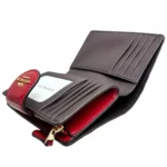 COACH Red Patent Leather Zip Wallet CV414 | Watches Prime