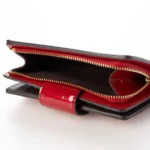 COACH Red Patent Leather Zip Wallet CV414 | Watches Prime