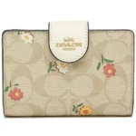 COACH Women's Signature Bifold Wallet CH480 | Watches Prime