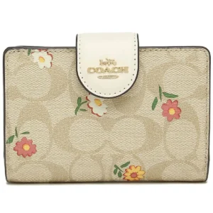 COACH Women's Signature Floral Wallet C3773 | Watches Prime