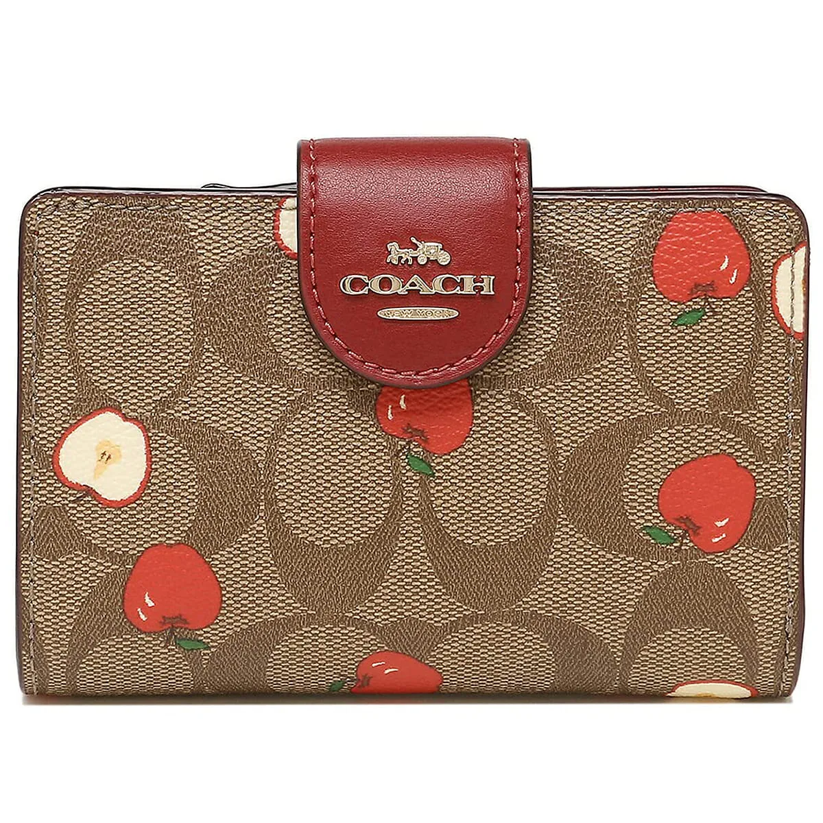 COACH Women's Signature Apple Wallet C4117 | Watches Prime COACH Women's Signature Apple Wallet C4117 | Watches Prime