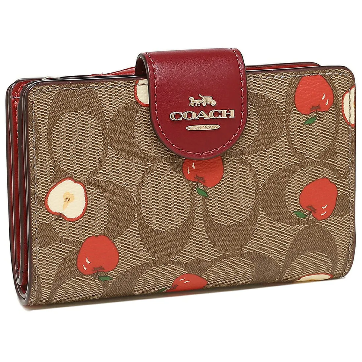 COACH Women's Signature Apple Wallet C4117 | Watches Prime COACH Women's Signature Apple Wallet C4117 | Watches Prime