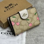 COACH Women's Signature Cherry Wallet CF401 | Watches Prime