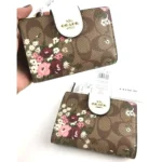COACH Women's Signature Floral Wallet C3773 | Watches Prime