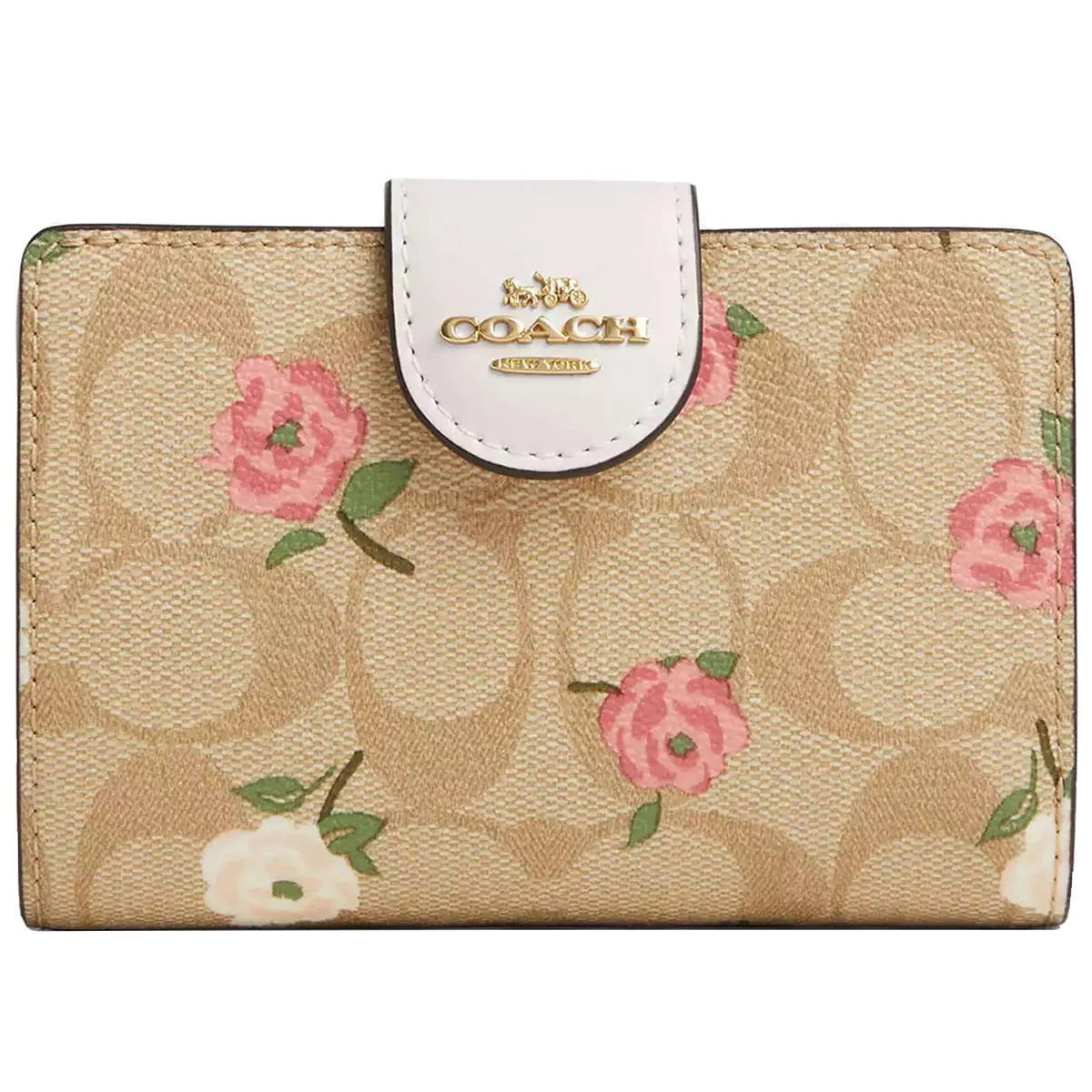 COACH Women's Signature Floral Wallet CR968 | Watches Prime COACH Women's Signature Floral Wallet CR968 | Watches Prime