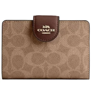 COACH Women's Signature Silver Wallet CW786 | Watches Prime