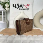 COACH Women's Signature Khaki Wallet CW786 | Watches Prime