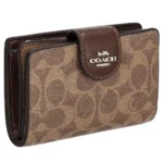 COACH Women's Signature Khaki Wallet CW786 | Watches Prime