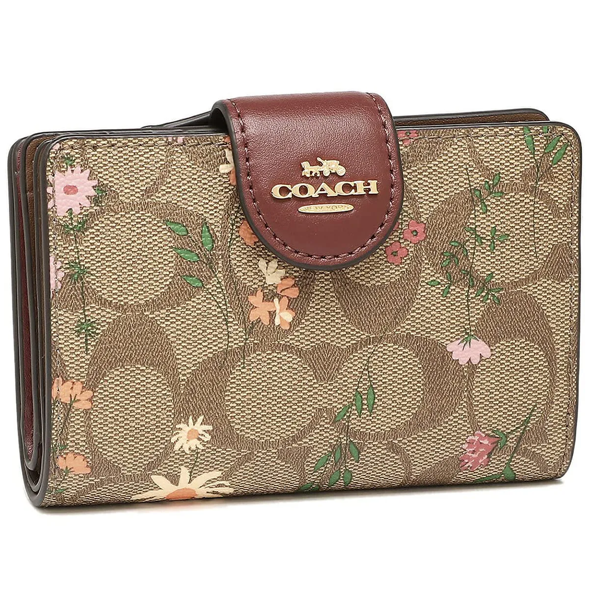 COACH Signature Floral Corner Zip Wallet C8730 | Watches Prime COACH Signature Floral Corner Zip Wallet C8730 | Watches Prime