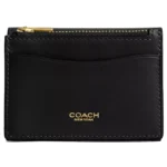COACH Black Leather Snap Wallet CZ111 | Watches Prime