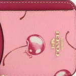 COACH Cherry Signature Zip Card Case CR832 | Watches Prime