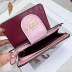 COACH Women's Pink Bifold Wallet CW786 | Watches Prime