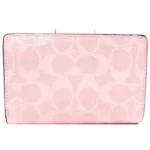 COACH Women's Pink Bifold Wallet CW786 | Watches Prime