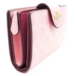 COACH Women's Pink Bifold Wallet CW786 | Watches Prime
