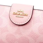 COACH Women's Pink Bifold Wallet CW786 | Watches Prime