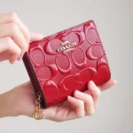 COACH Women's Red Patent Snap Wallet CV415 | Watches Prime COACH Women's Red Patent Snap Wallet CV415 | Watches Prime