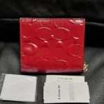 COACH Women's Red Patent Snap Wallet CV415 | Watches Prime COACH Women's Red Patent Snap Wallet CV415 | Watches Prime