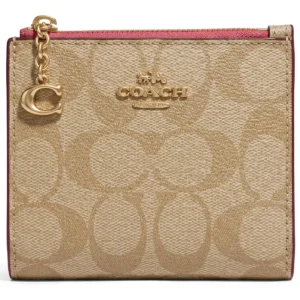 COACH Women's Pink Bifold Wallet CW786 | Watches Prime