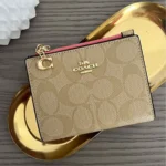 COACH Signature Card Holder 78002 - Pink | Watches Prime