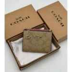 COACH Signature Card Holder 78002 - Pink | Watches Prime