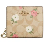 COACH Floral Signature Snap Wallet CR969 | Watches Prime