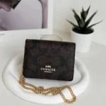 COACH Signature Mini Wallet on a Chain CZ278 | Watches Prime