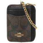 COACH Signature Canvas Zip Card Case CW883 | Watches Prime COACH Signature Canvas Zip Card Case CW883 | Watches Prime