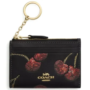 coach womens signature floral zip card case cdf83 ima47