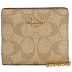 COACH Women's Signature Snap Wallet C3309 | Watches Prime COACH Women's Signature Snap Wallet C3309 | Watches Prime