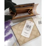 COACH Women's Signature Snap Wallet C3309 | Watches Prime COACH Women's Signature Snap Wallet C3309 | Watches Prime