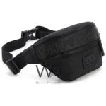 EA7 Emporio Armani Black Triple Zip Belt Bag | Watches Prime