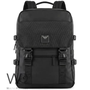 emporio armani ea7 convertible multi compartment travel backpack black