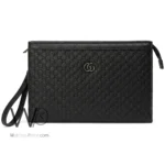 شنطة يد باوتش جوتشي Gucci أسود بنقشة بارزة | واتشز برايم