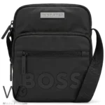 Hugo Boss Black Crossbody Bag Silver Plate | Watches Prime
