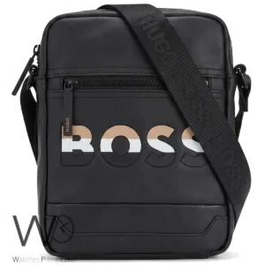 HUGO BOSS Men's Black Crossbody Bag | Watches Prime