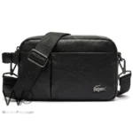 Lacoste Black Multi-Zip Crossbody Bag | Watches Prime