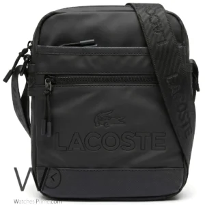 Lacoste Grey Plaid Double-Zip Toiletry Bag | Watches Prime