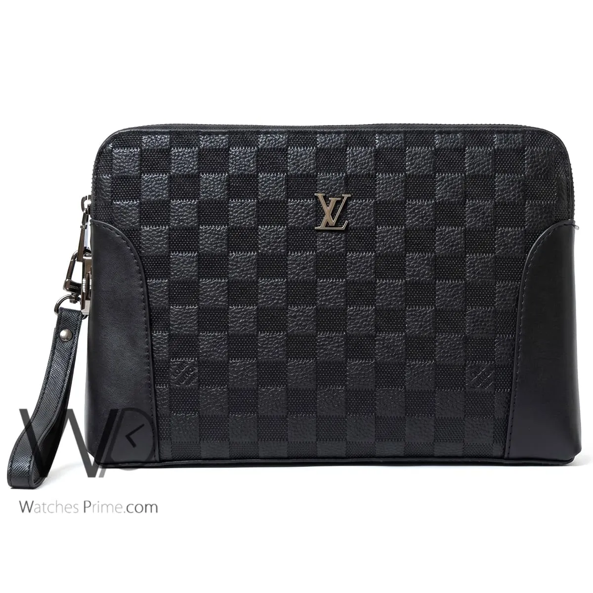 Louis Vuitton Black Checkerboard Pouch with Lock | Watches Prime Louis Vuitton Black Checkerboard Pouch with Lock | Watches Prime