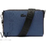 Lacoste Navy Piqué Crossbody Organizer Bag | Watches Prime