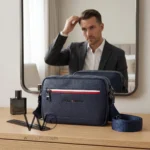 Tommy Hilfiger Navy Pebbled Crossbody Bag | Watches Prime