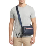 Tommy Hilfiger Navy Pebbled Crossbody Bag | Watches Prime