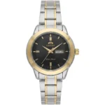 Orient Women's Two-Tone Black Dial Watch | Watches Prime