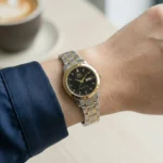 Orient Women's Two-Tone Black Dial Watch | Watches Prime