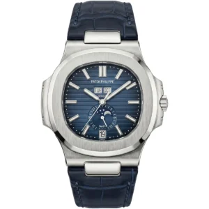 ساعة باتيك فيليب Patek Philippe رجالي نوتيلوس Nautilus بميناء أزرق