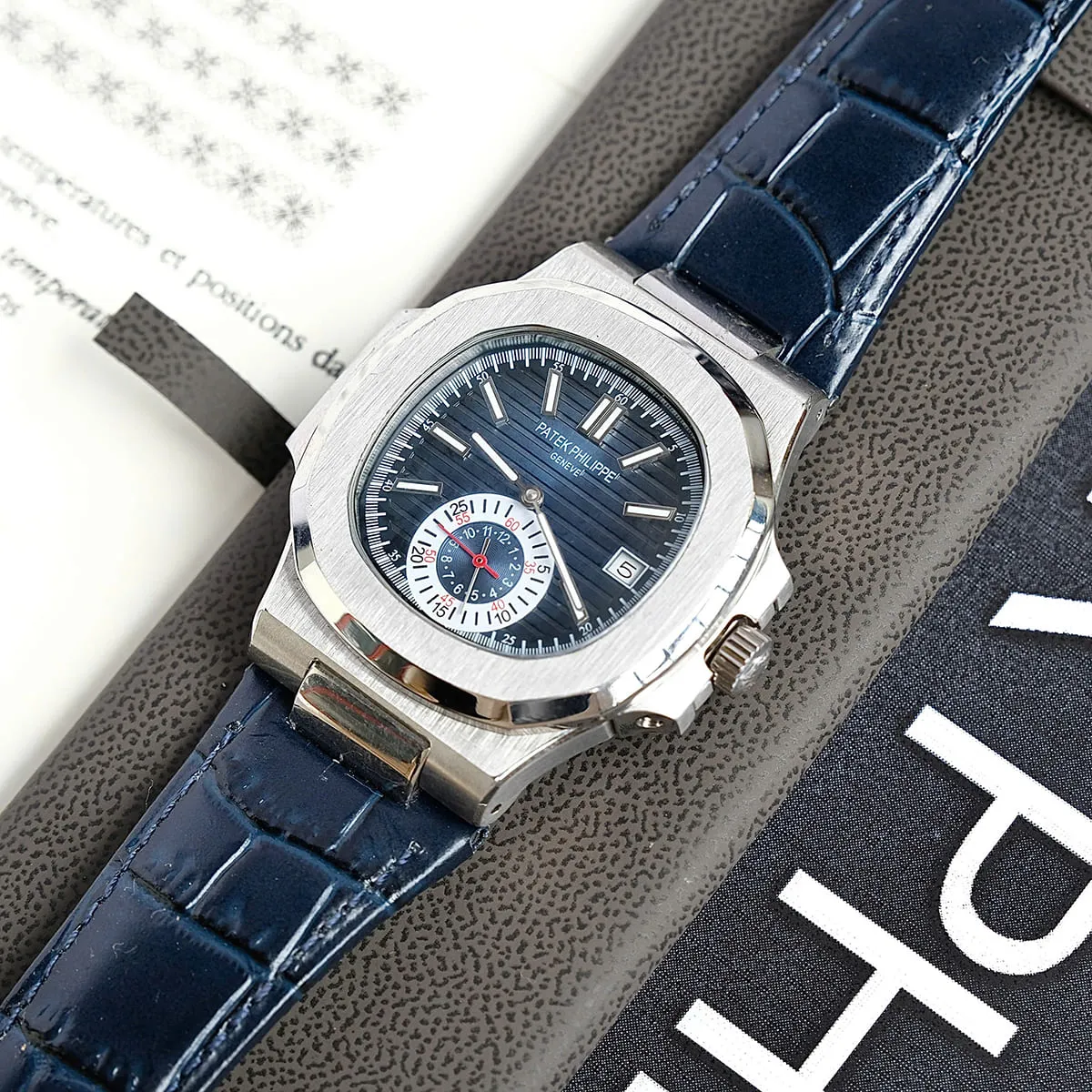 Patek Philippe Men Nautilus Blue Chrono | Watches Prime Patek Philippe Men Nautilus Blue Chrono | Watches Prime