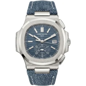 ساعة باتيك فيليب Patek Philippe رجالي نوتيلوس Nautilus بحزام جينز