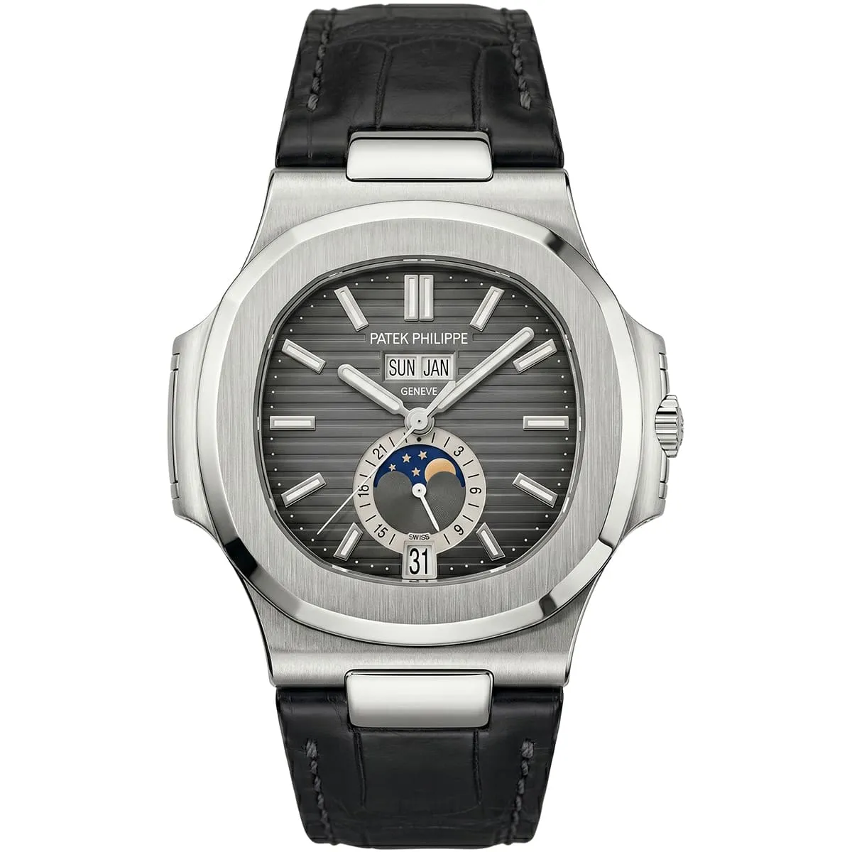 Patek Philippe Men Nautilus Grey Watch | Watches Prime Patek Philippe Men Nautilus Grey Watch | Watches Prime